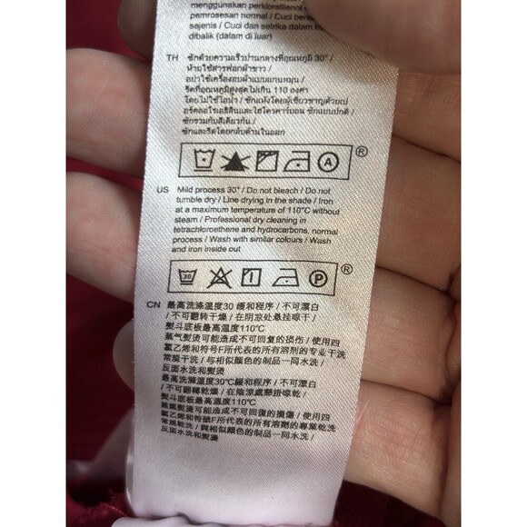 Maje Track Jacket Red Pink White Colorblock 40 Full Zip Front Retro Streetwear - Picture 8 of 13